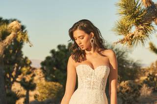 Vestido de novia corte sirena palabra de honor con corsé