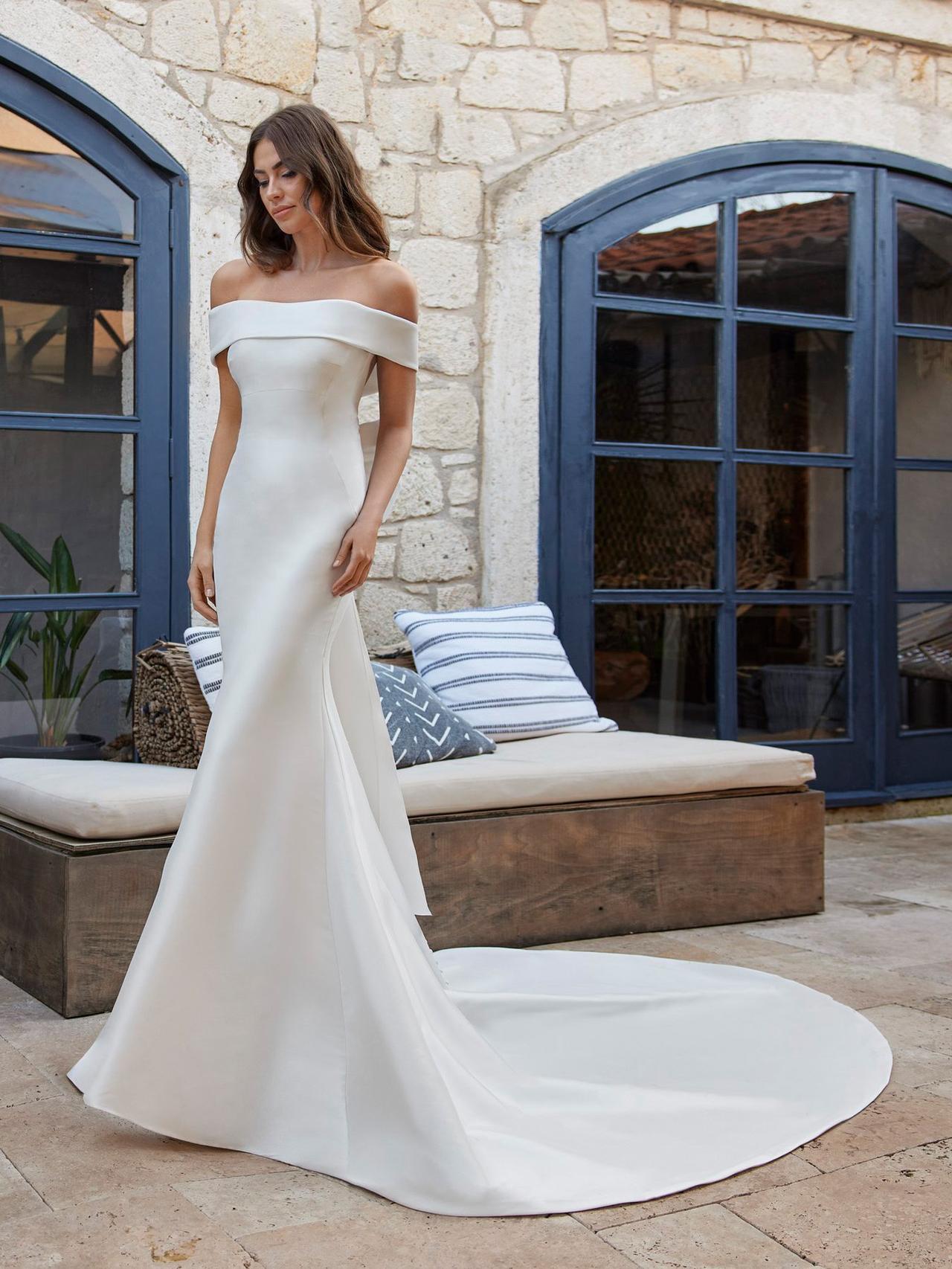 100 (fantásticas) vestidos de novia con hombros caídos