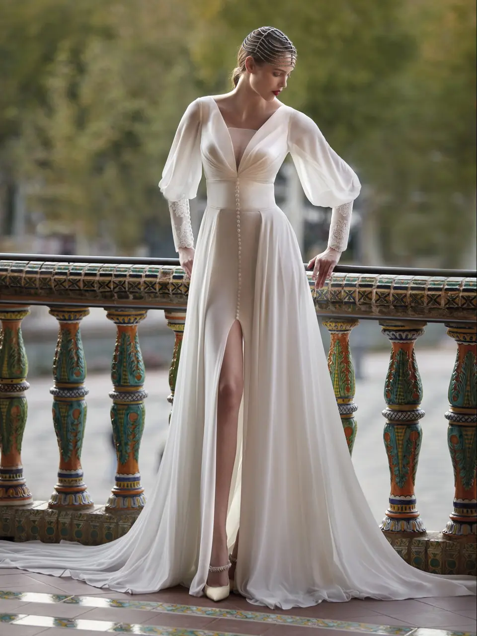 vestido de novia champagne