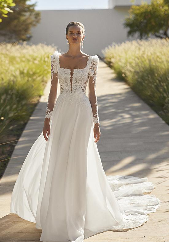 Vestidos de novia con manga larga y encaje: abullanadas y con tattoo lace