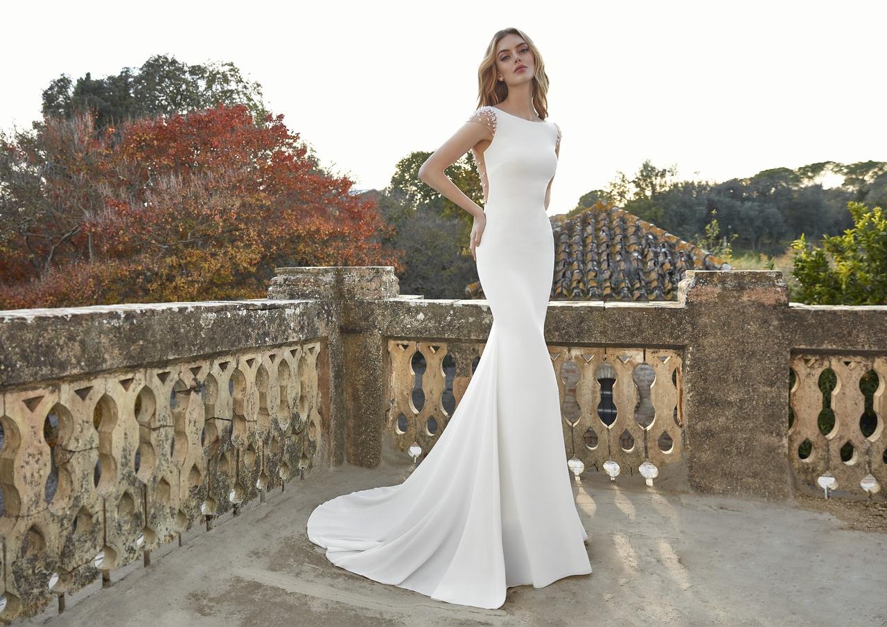 Vestidos de novia St. Patrick 2022 de corte sirena con perlas