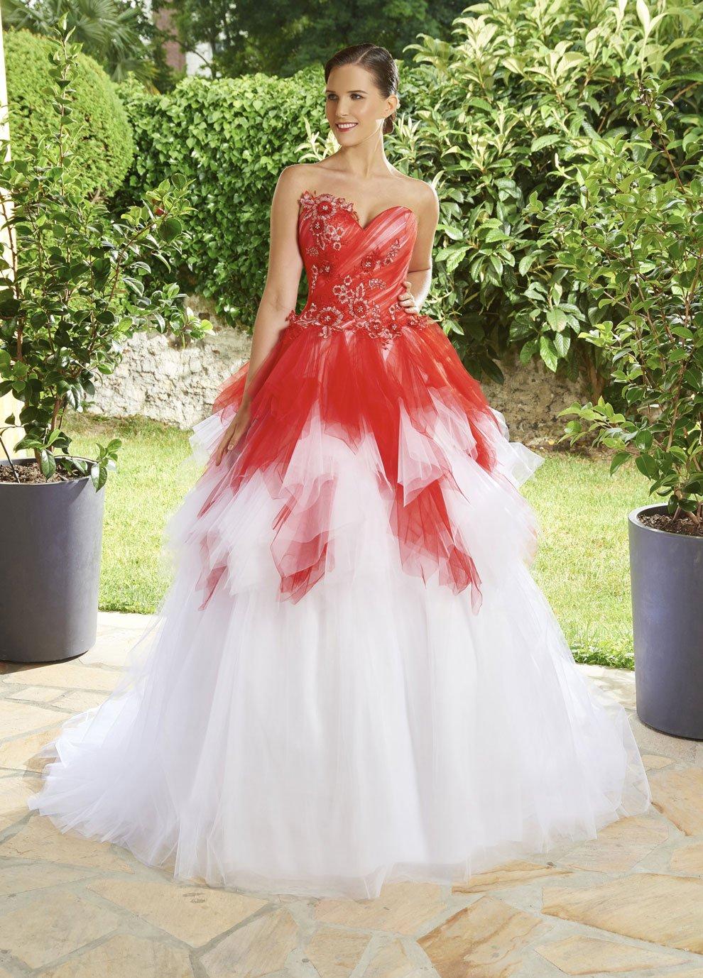 Vestidos de novia rojos: la opción perfecta para las más atrevidas