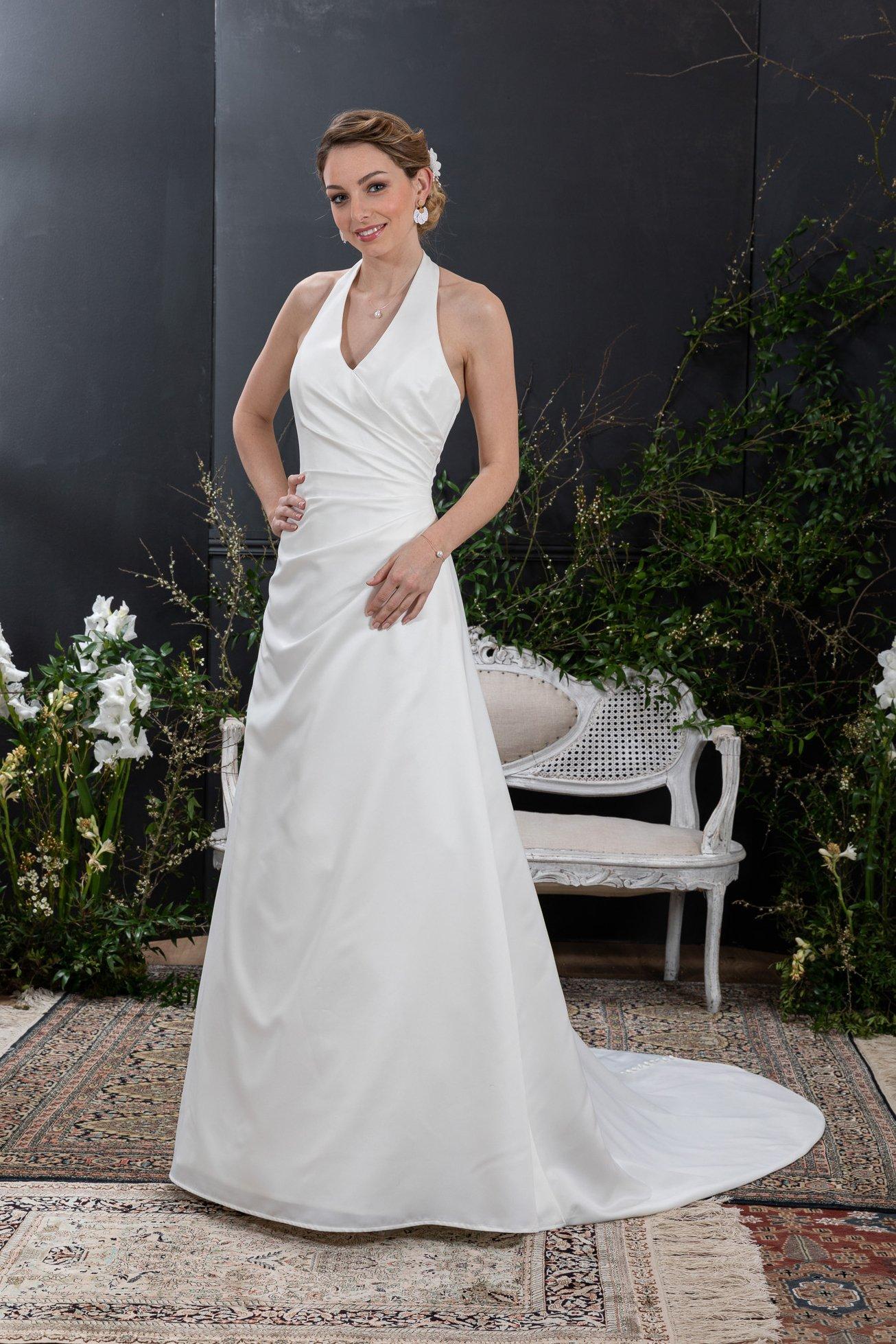 55 Vestidos De Novia Con Escote Halter Que Te Enamorarán 6157