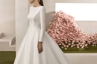 vestidos de novia para mujeres maduras: de corte, princesa, con manga larga y escote