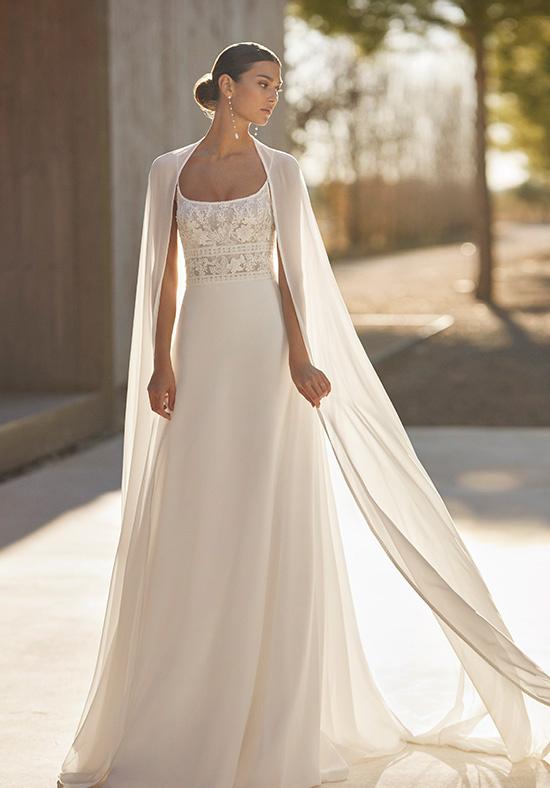 Vestidos de novia para primavera con capa
