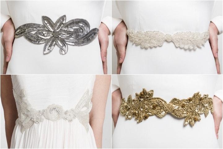 Cinturones y fajines para novias: los estilos