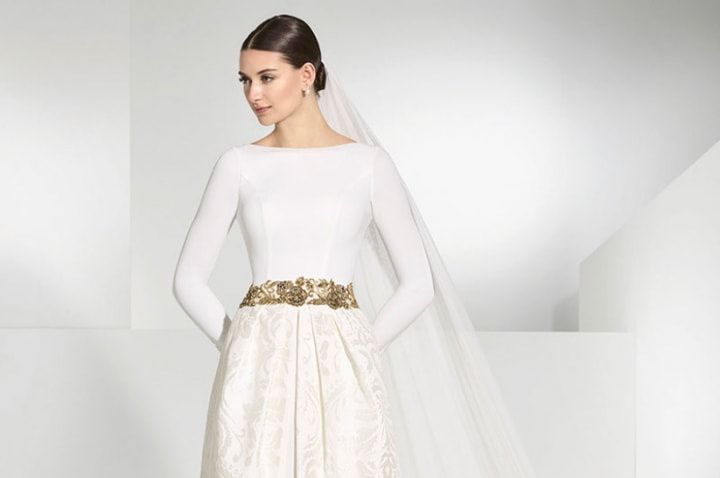 Vestido de novia online civil 2019