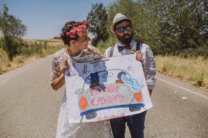 La boda de Ismael y Ana: la autenticidad y la locura más romántica de un enlace hipster