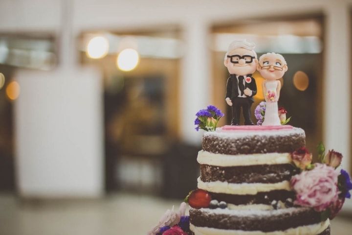 Figura Pareja de novias para tarta. Bodas.