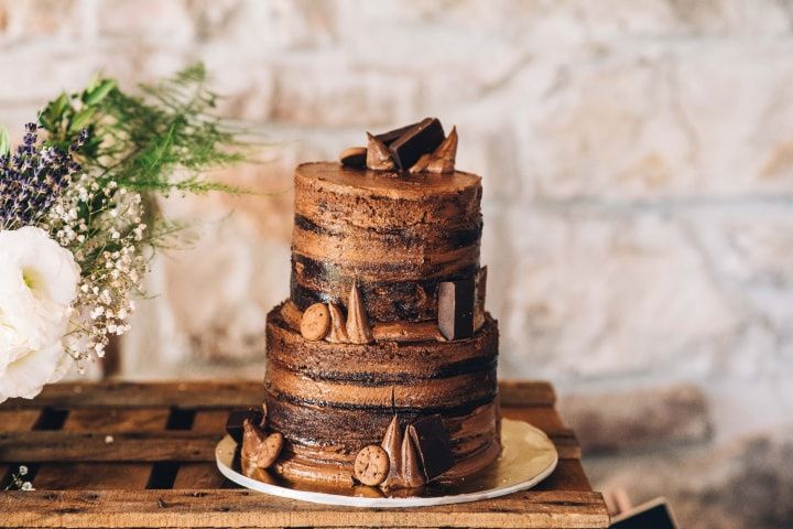 Tartas de boda de chocolate