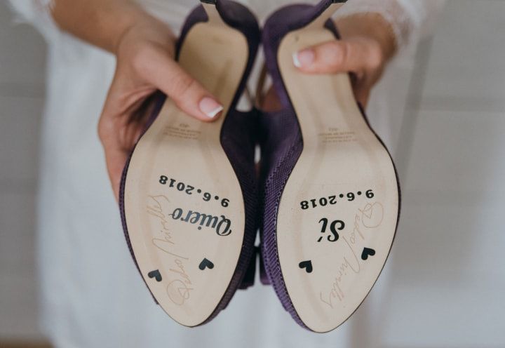 Decorar la suela de los zapatos de novia? 