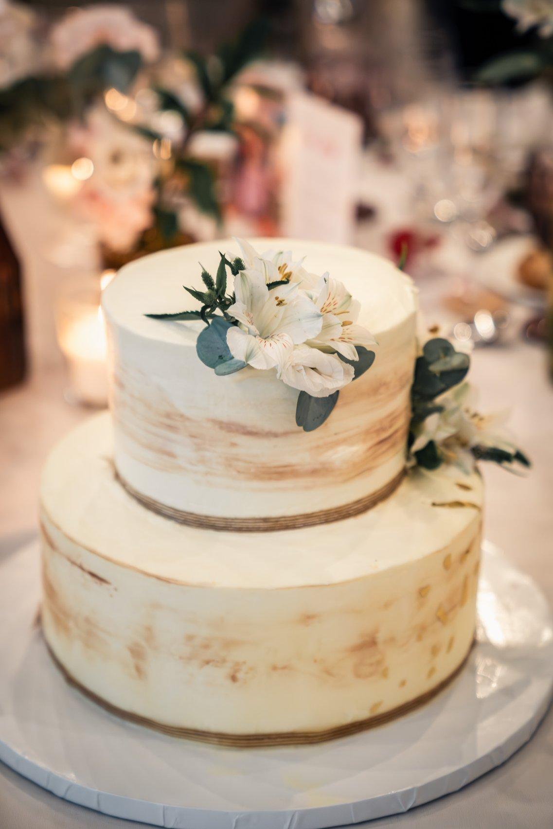 Tarta de boda de dos pisos