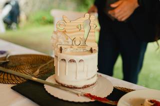 Tarta de boda drip cake