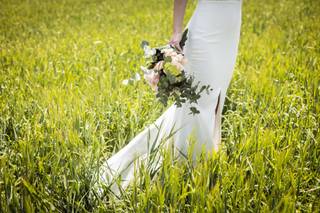 Ramos de novia sencillos de aspecto silvestre