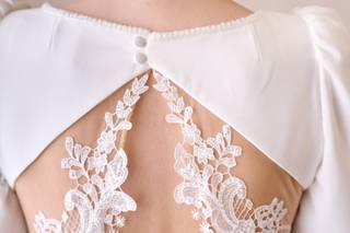 Moños de novia con flequillo