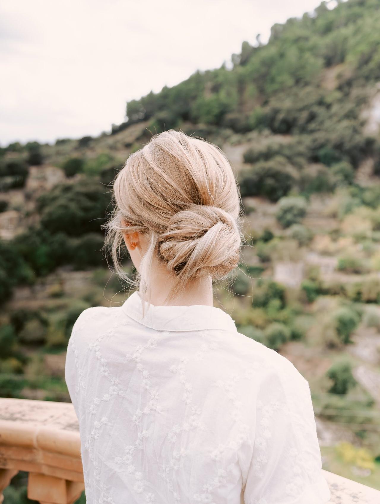 Moños de novia sencillos