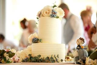 Tarta de boda con flores