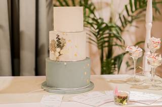 Tarta de boda bicolor