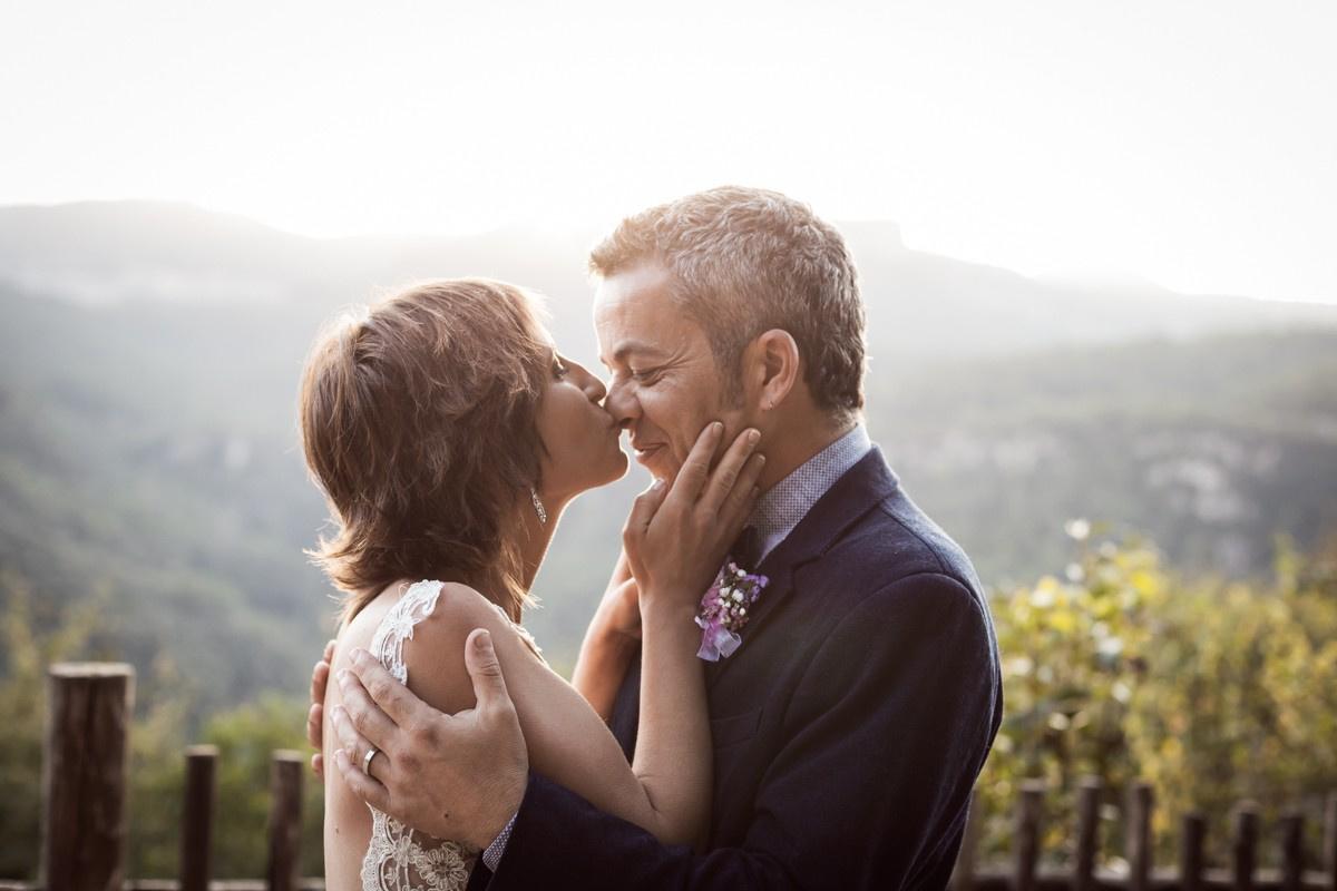 Novias con pelo corto suelto