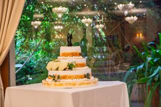 Tarta de boda con flores