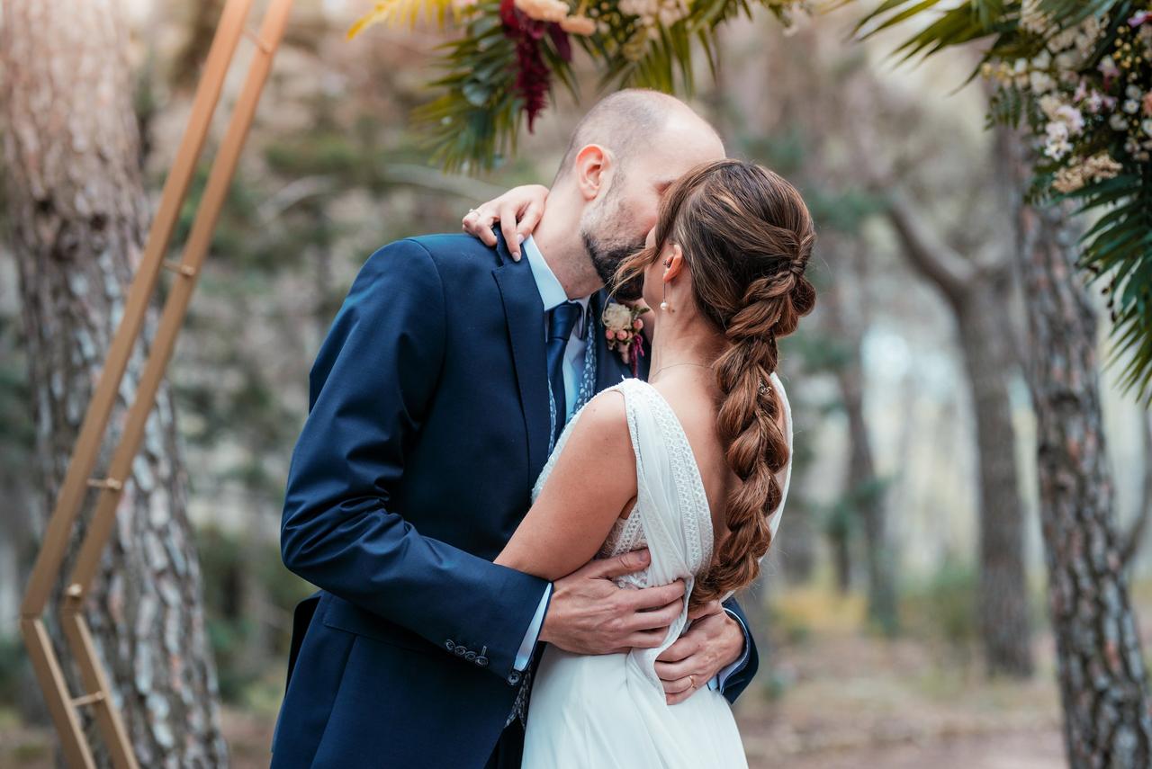 Peinado boda novia con trenzas