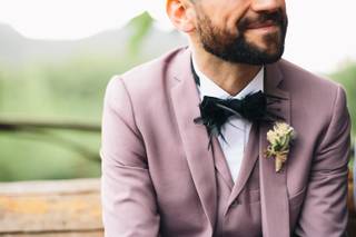 Pajaritas con plumas para el día de la boda