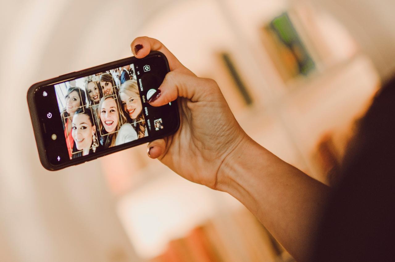 selfie con amigas el día de la boda