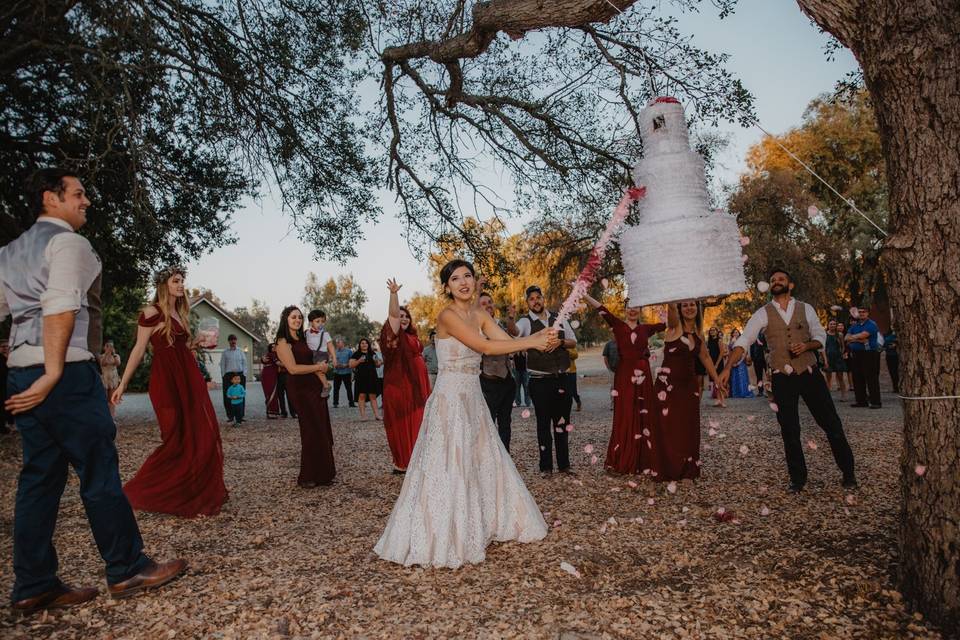 Piñata grande en una boda Fotografía de stock - Alamy