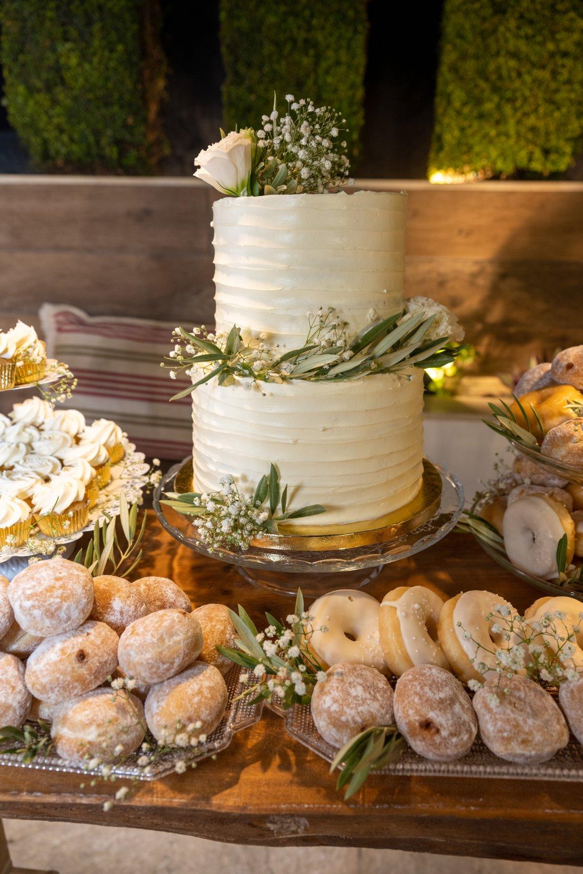 Tarta de boda de dos pisos