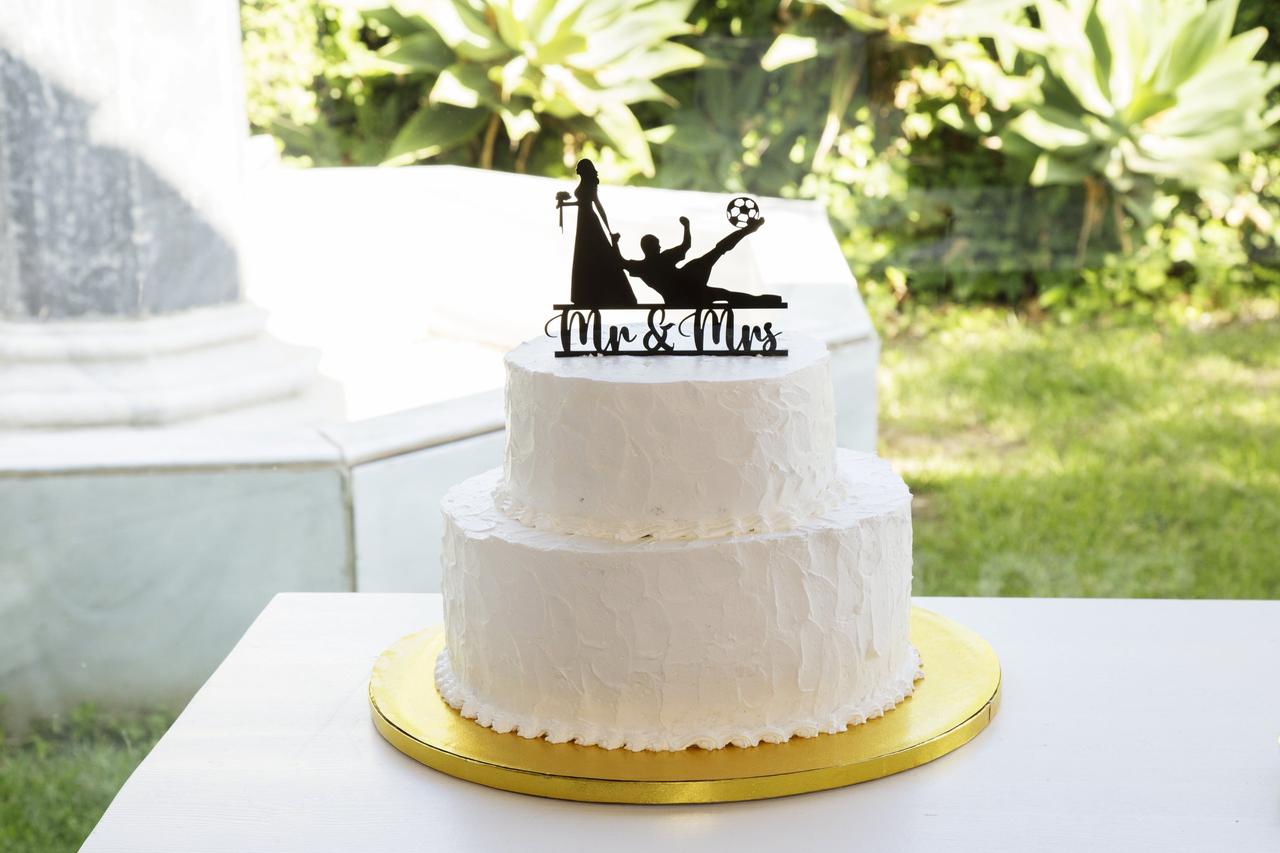 Tarta de boda de fondant