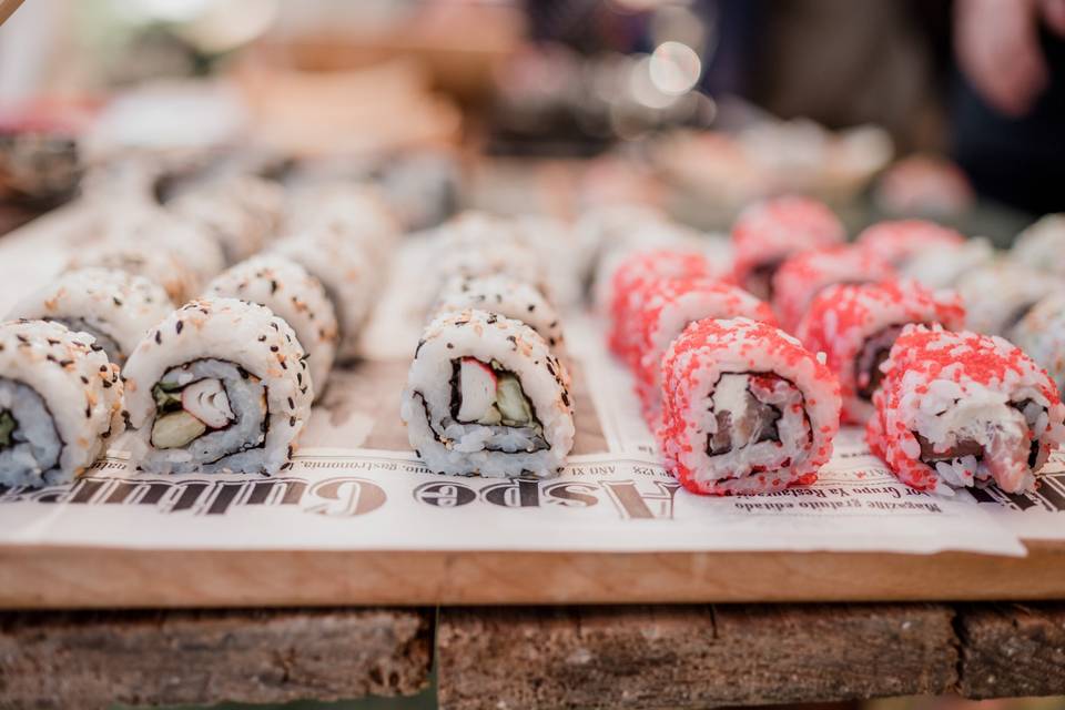 ¿Os apetece poner una barra libre de sushi en vuestra boda?