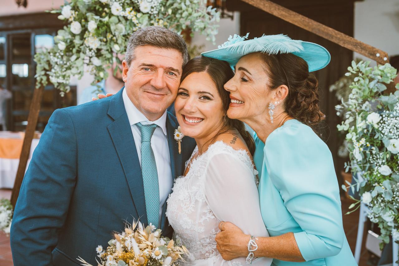 Boda con padres divorciados