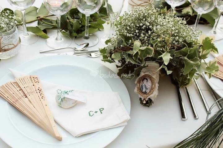 Servilletas personalizadas para el banquete de boda