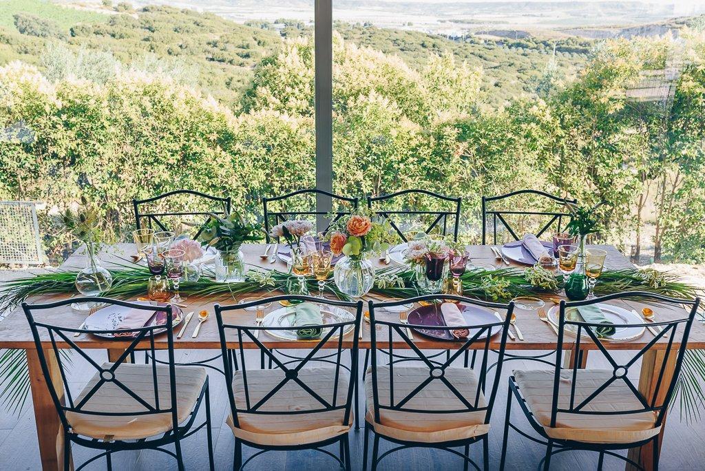 banquete con vistas en Finca El Regajal 