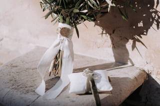 Ramo de novia 2024 con hojas de olivo