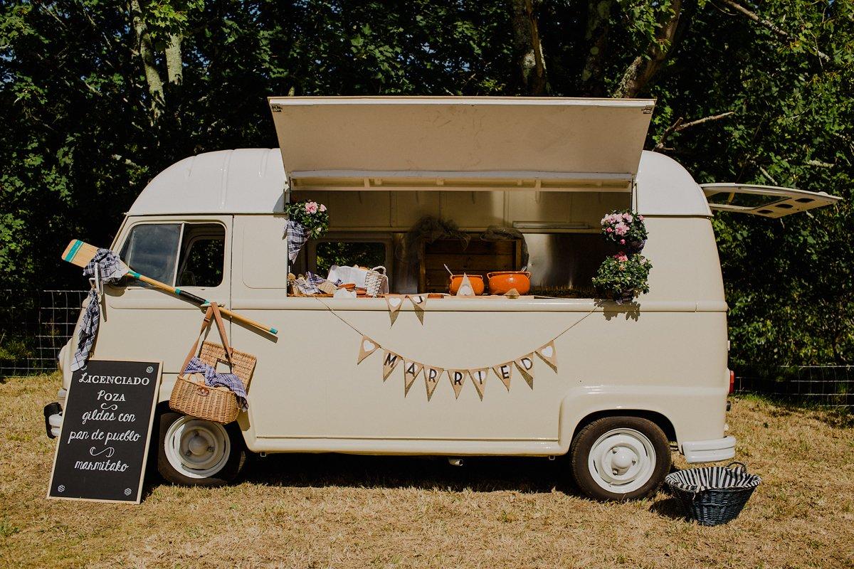 divertida food truck para el día de la boda