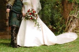 bodas medievales: pareja de mujer y hombre