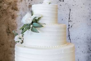 Perros en boda: tarta de boda con un perro 