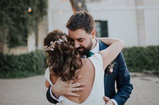 Novia con uno de los peinados sueltos con ondas