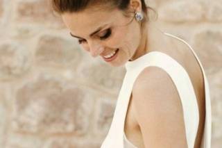 Moños de novia sencillos altos