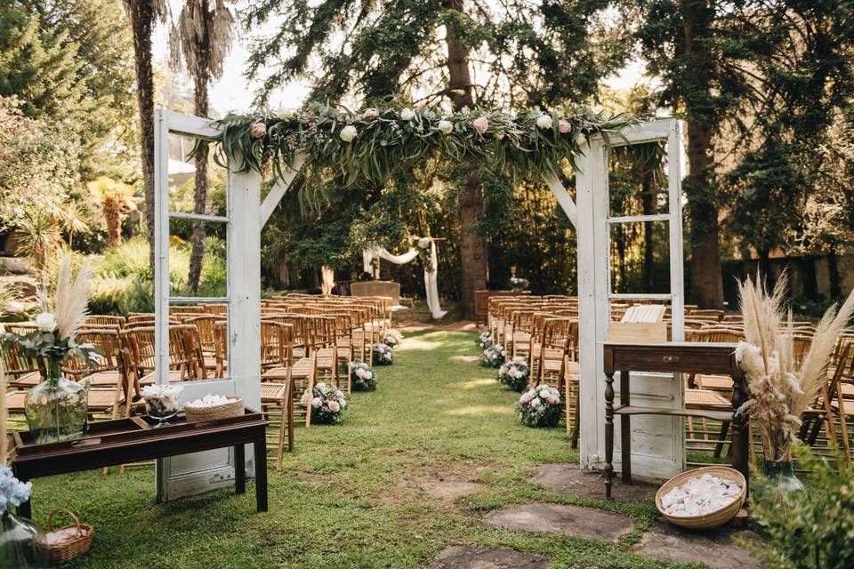 Ideas para la decoración del pasillo de una boda civil