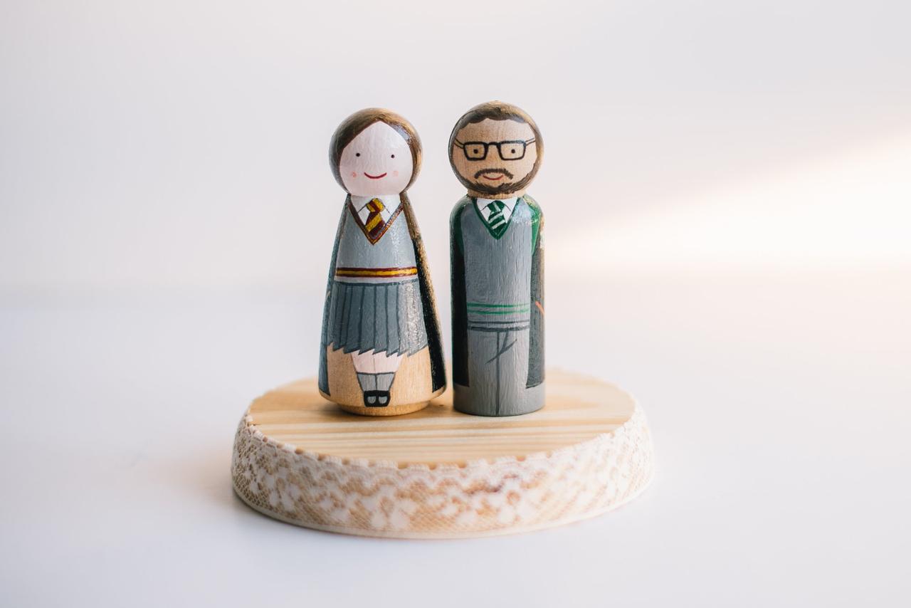 Figuras de la tarta de boda Harry Potter