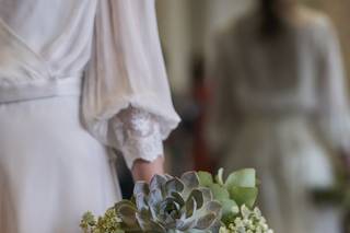 Ramos de novia actuales con plantas crasas