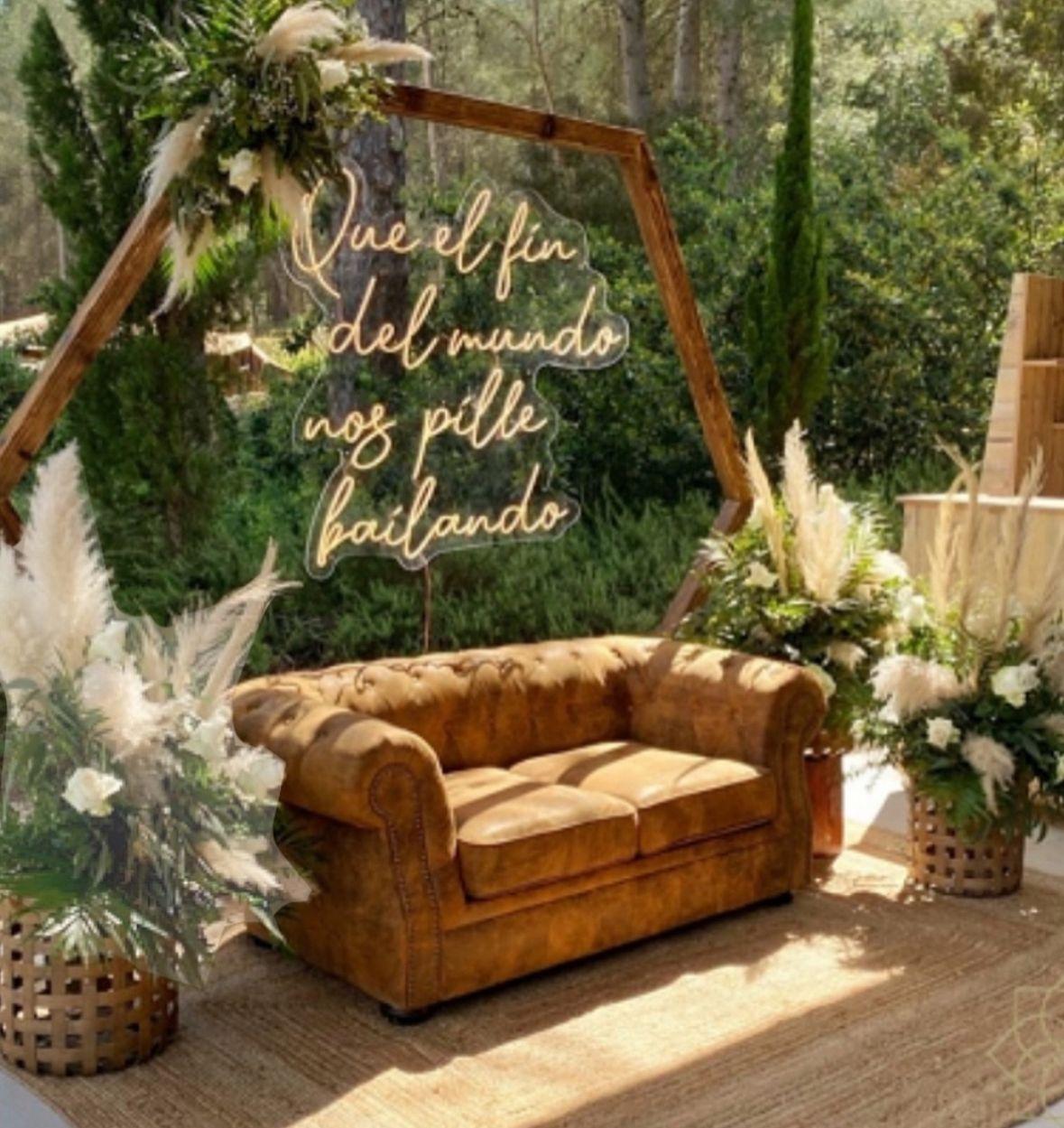 Ideas photocall boda con neón