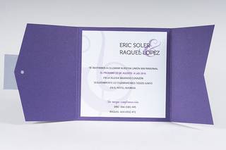 Color Pantone 2022 Very Peri: invitaciones de boda