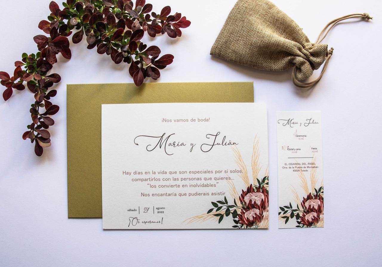 Las mejores invitaciones de boda únicas y exclusivas - Bodas.net