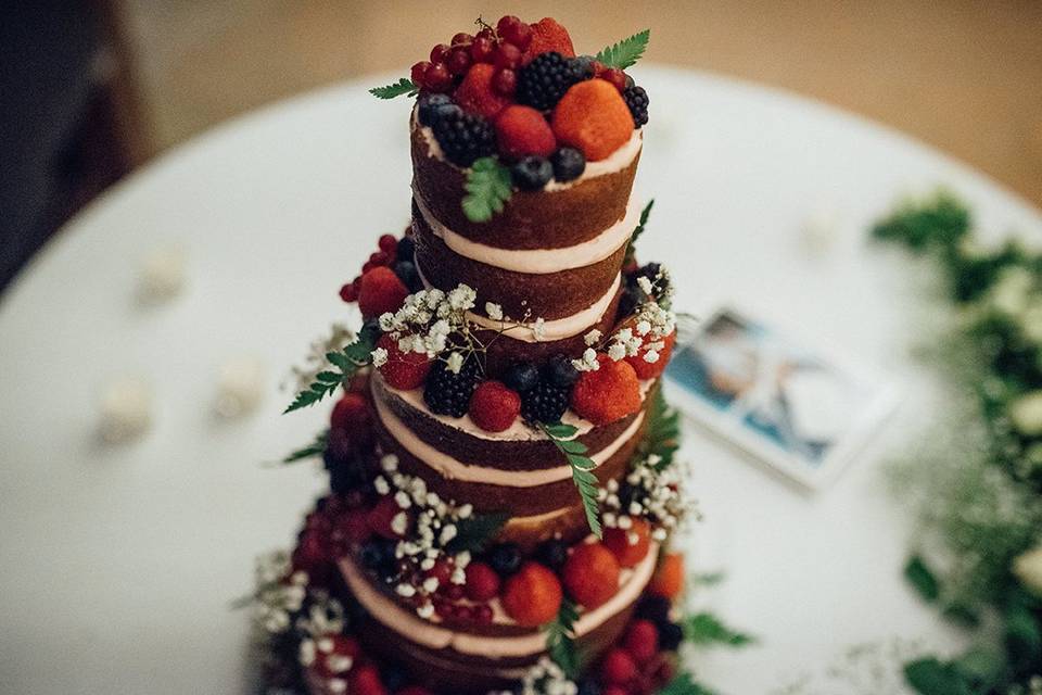 Tarta de boda naked cake