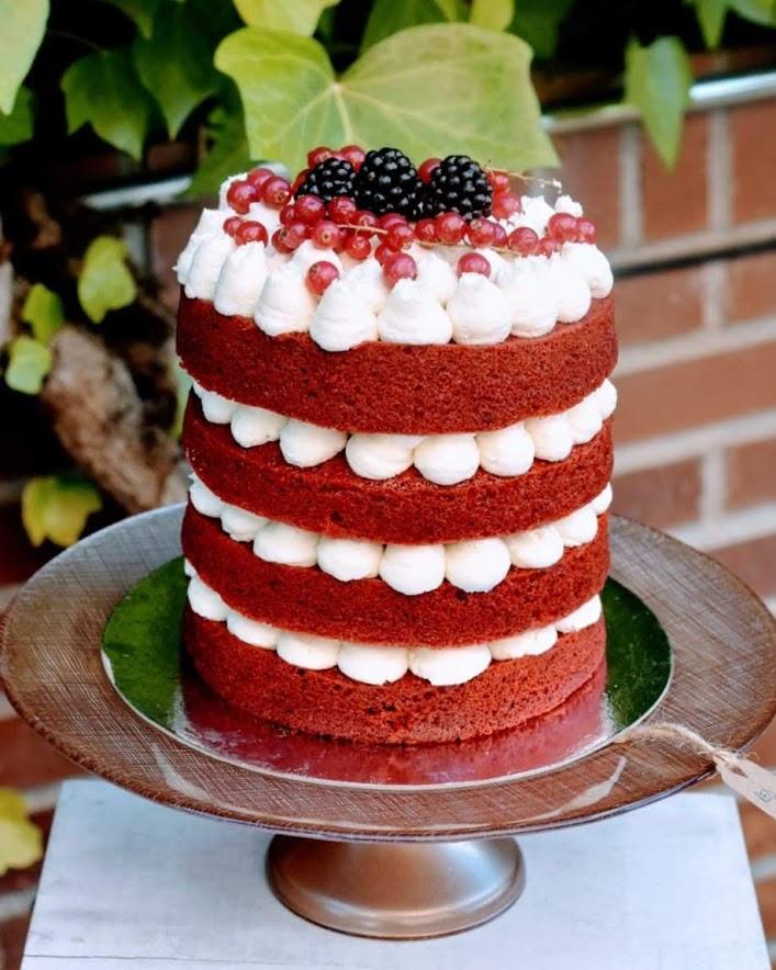 Decoración boda vintage: naked cake