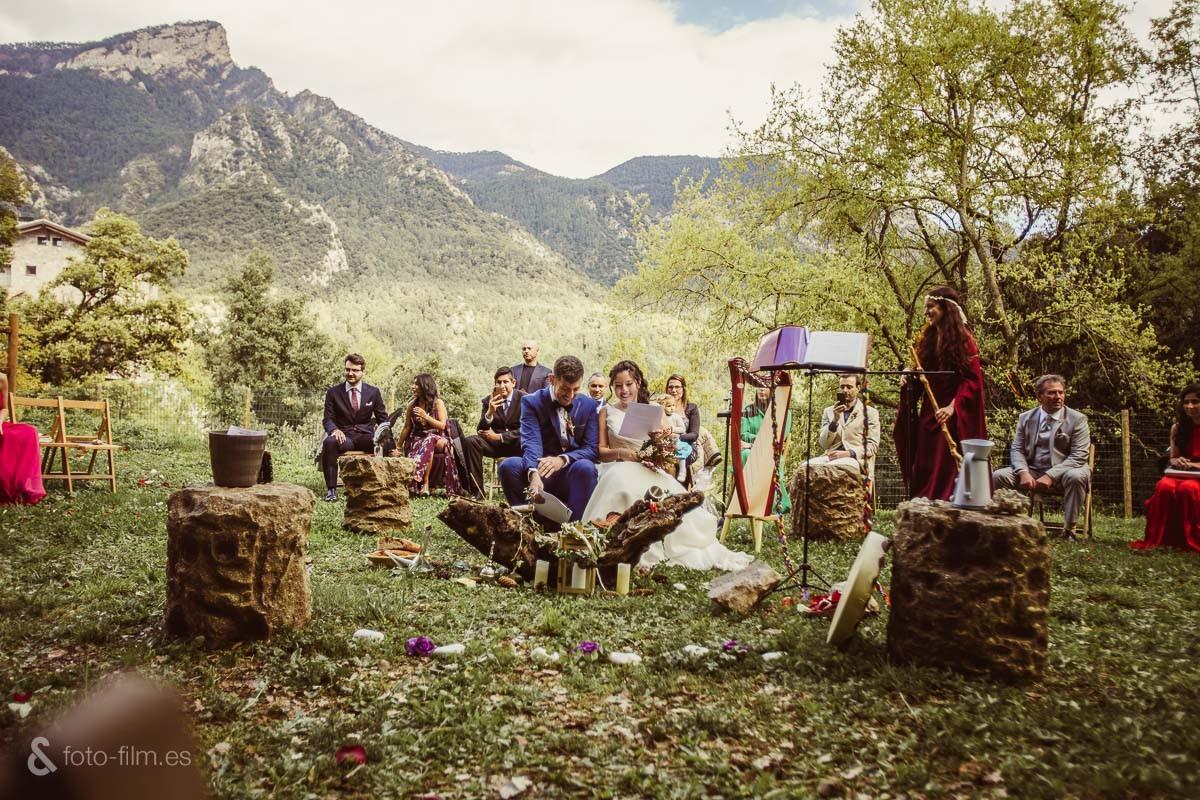 Boda celta: decoración típica con muchos elementos de la naturaleza
