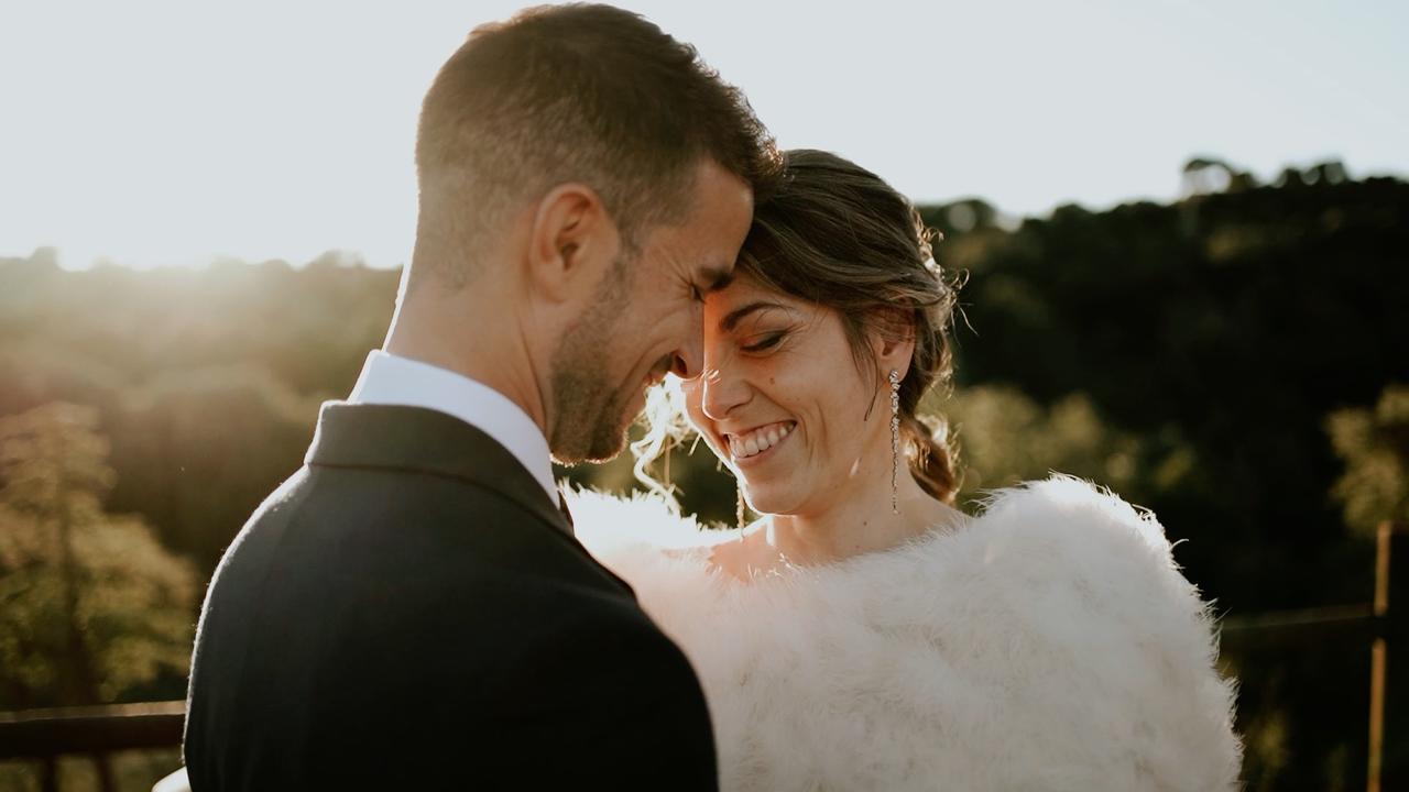 Peinado boda con flequillo abierto